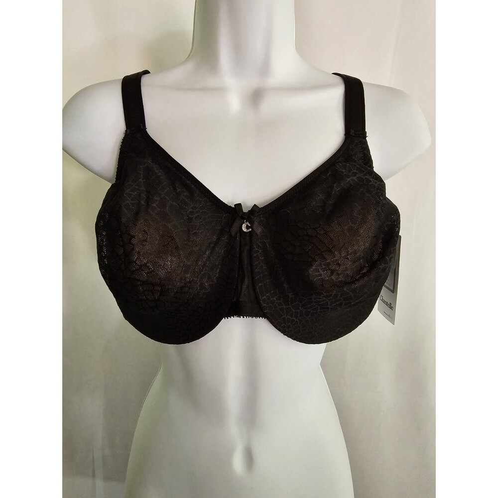 Chantelle Bra Women's Black / Beige Lined Underwire Size 38DD